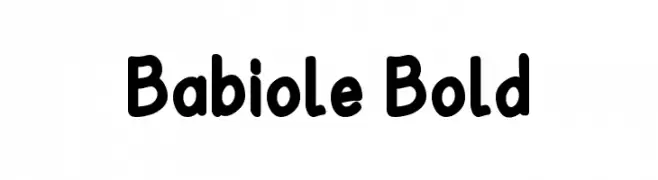 Babiole Bold  Descarca Fonturi Gratis