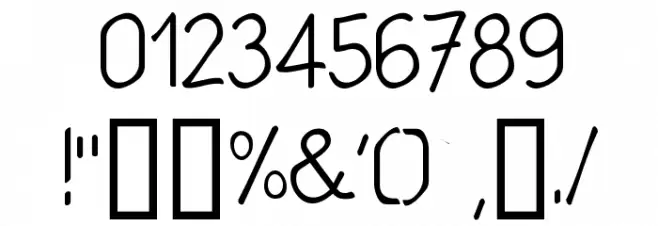 Babiole Extralight Font OTHER CHARS