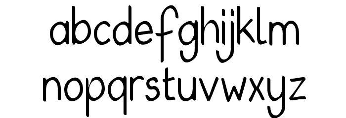Babiole Extralight Font LOWERCASE