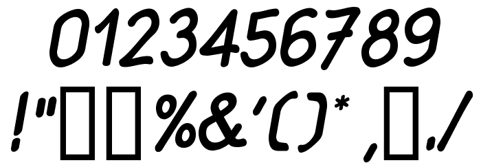 Babiole Italique Font OTHER CHARS
