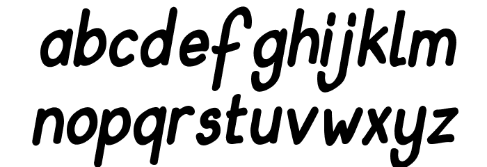 Babiole Italique Font LOWERCASE