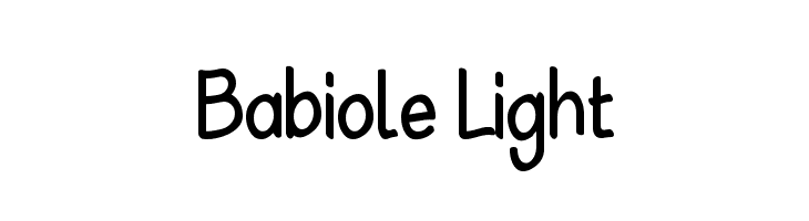 Babiole Light Font