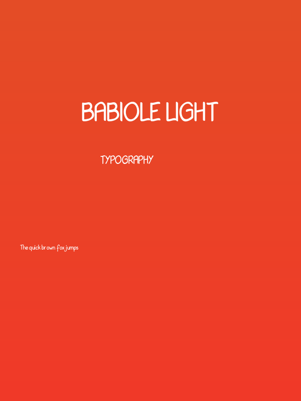 Babiole Light Poster