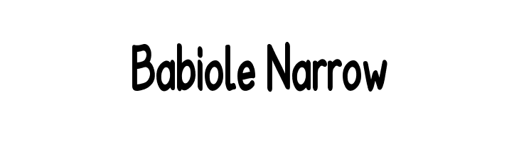 Babiole Narrow Шрифта