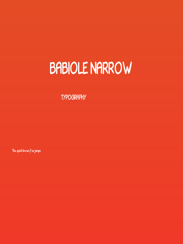 Babiole Narrow Poster