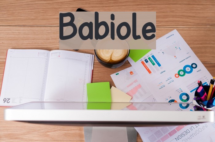 Babiole Font examples