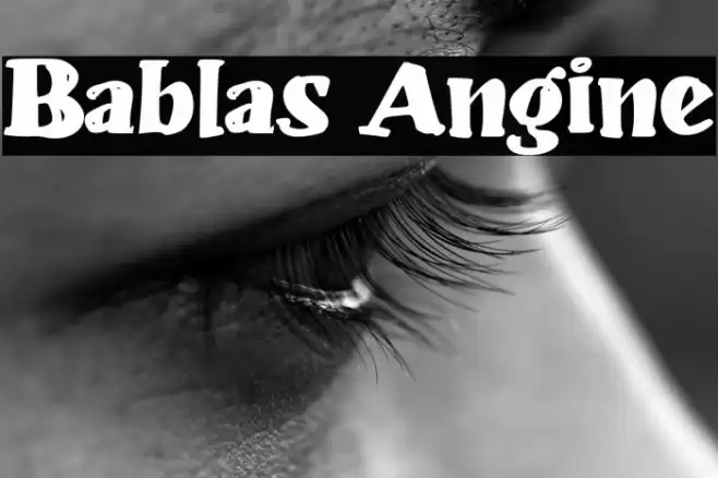 Bablas Angine Font examples