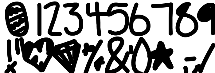 BabooInSpace Font OTHER CHARS