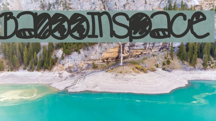 BabooInSpace Font examples