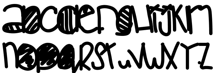 BabooInSpace Font LOWERCASE
