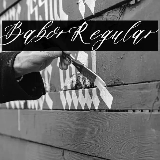 BaborRegular Font examples