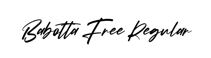 Babotta Free Regular  font caratteri gratis