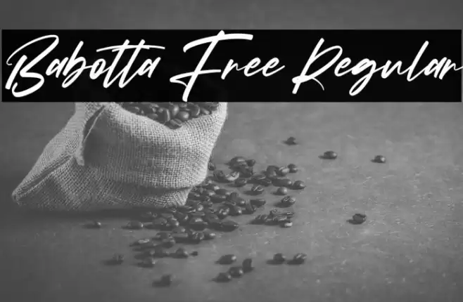 Babotta Free Regular Font examples