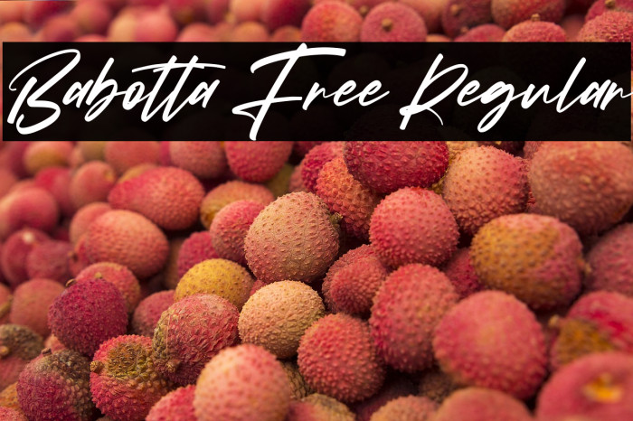 Babotta Free Regular Example 3