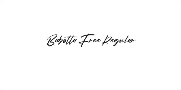 Babotta Free Regular Logo