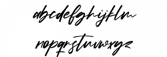 Babotta Free Regular Font LOWERCASE