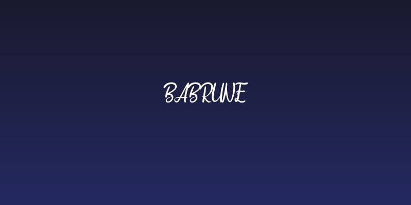 Babrune Social Header