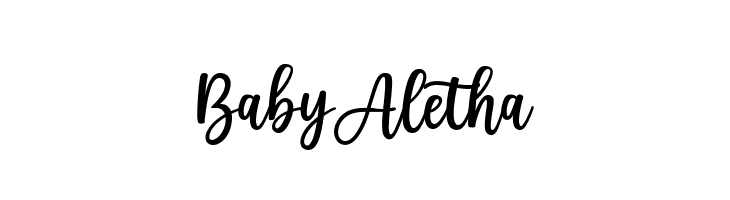 Baby Aletha  नि: शुल्क फ़ॉन्ट्स डाउनलोड