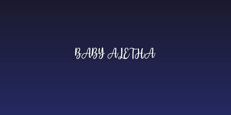 Baby Aletha Social Header