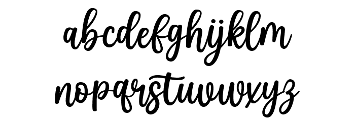 Baby Aletha Font LOWERCASE