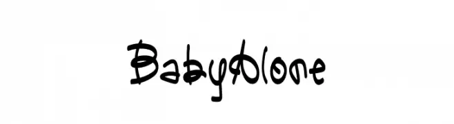 Baby Alone  Frei Schriftart Herunterladen
