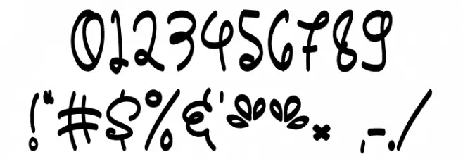 Baby Alone Font OTHER CHARS