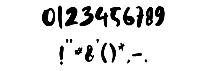 Baby Angella Regular Font Alte caractere