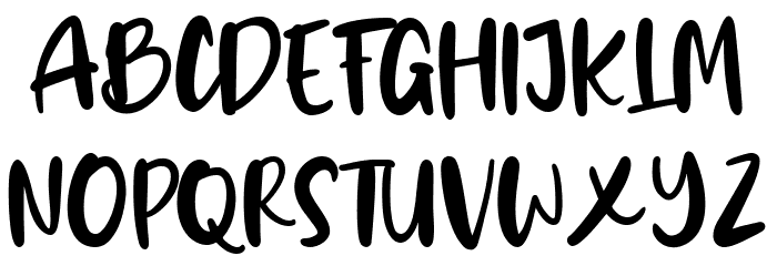 Baby Angella Regular Font Litere mari