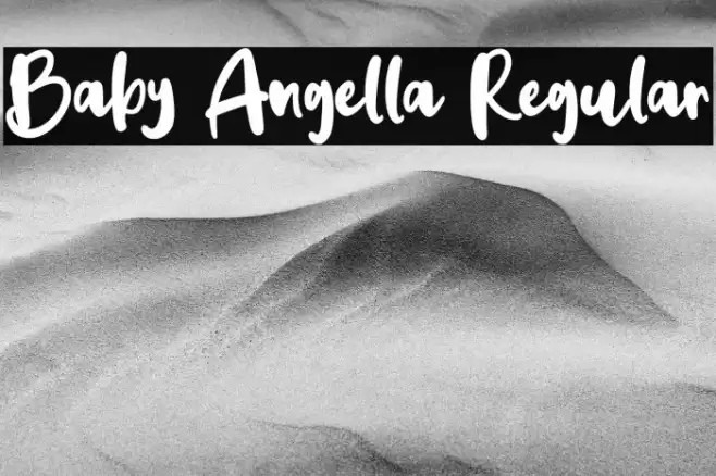 Baby Angella Regular Font examples