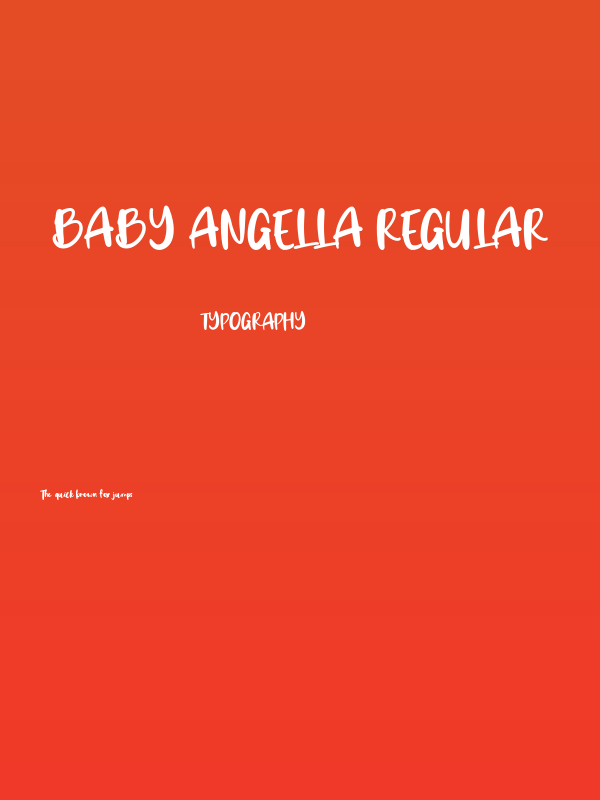 Baby Angella Regular Poster