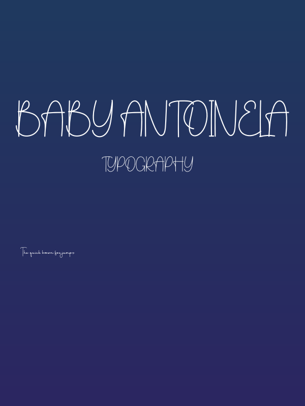 Baby Antoinela Poster