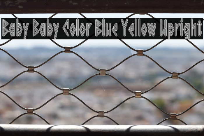 Baby Baby Color Blue Yellow Upright Example 2
