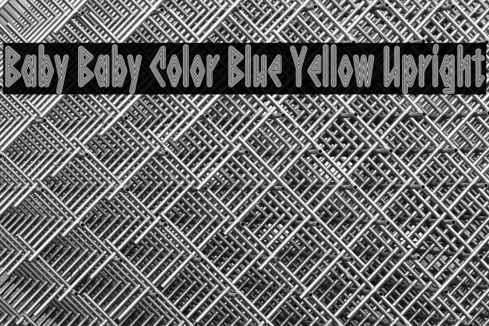 Baby Baby Color Blue Yellow Upright Example 3
