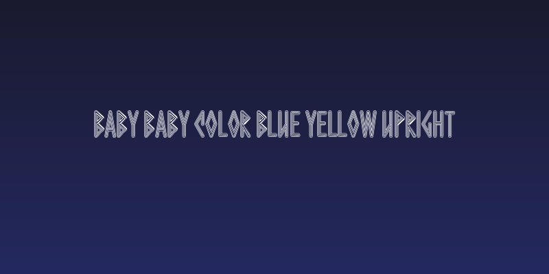 Baby Baby Color Blue Yellow Upright Social Header