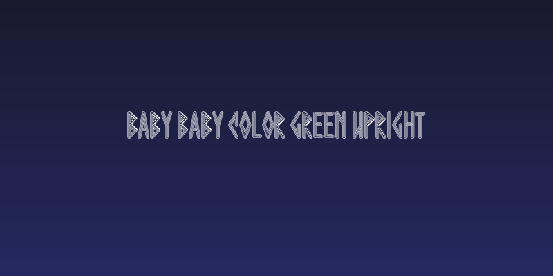 Baby Baby Color Green Upright Social Header