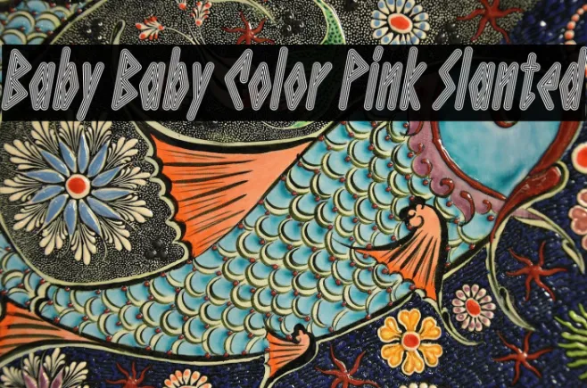Baby Baby Color Pink Slanted Example 2