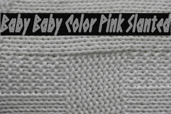 Baby Baby Color Pink Slanted Example 3