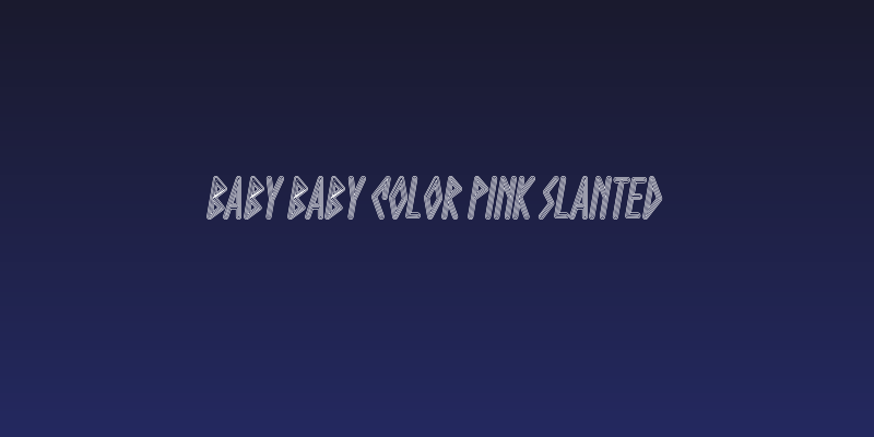 Baby Baby Color Pink Slanted Social Header