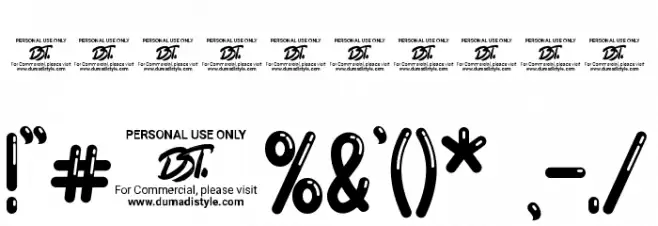 Baby Balloon Group Font OTHER CHARS