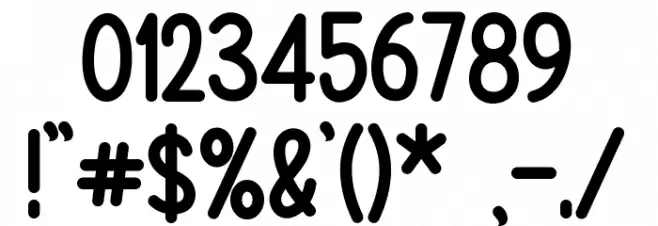 Baby Balloon Font OTHER CHARS