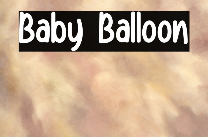 Baby Balloon Example 1