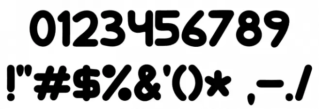 Baby Bears Font OTHER CHARS