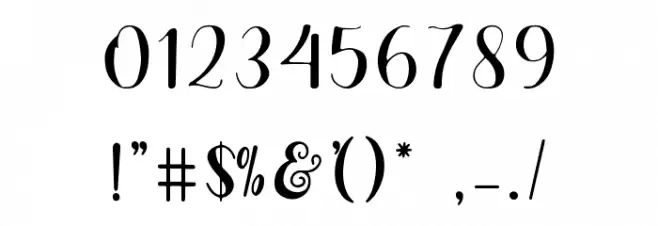 Baby Birthday Font OTHER CHARS