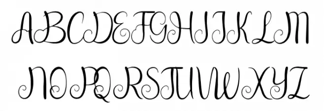Baby Birthday Schriftart Groß