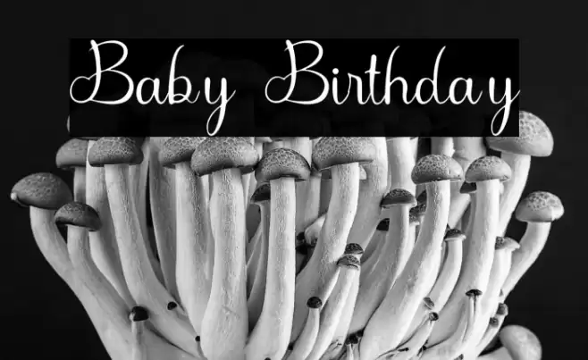 Baby Birthday Font examples