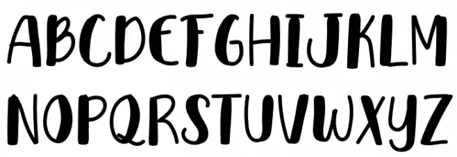 Baby Biscuit Font Litere mari
