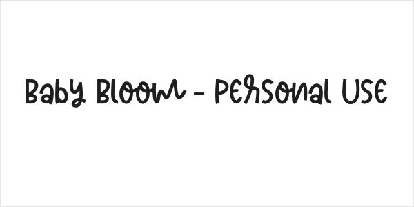 Baby Bloom - Personal Use Logo