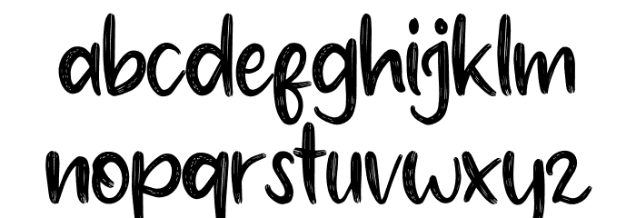 Baby Blue Font LOWERCASE
