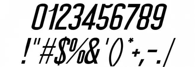 Baby Blues Italic Font OTHER CHARS