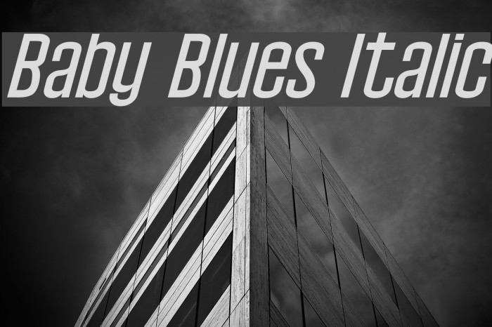 Baby Blues Italic Example 1